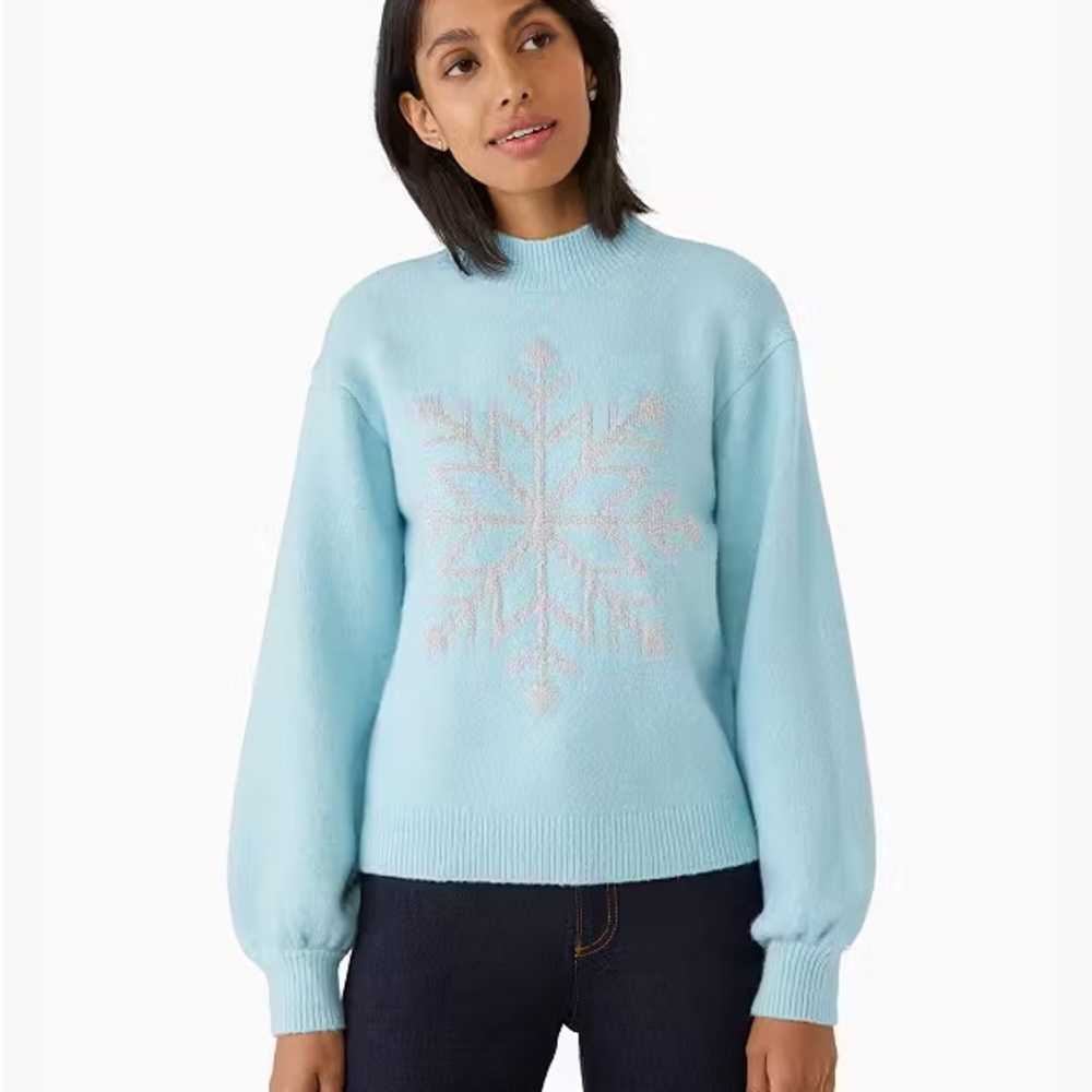 EUC kate spade snowflake sweater